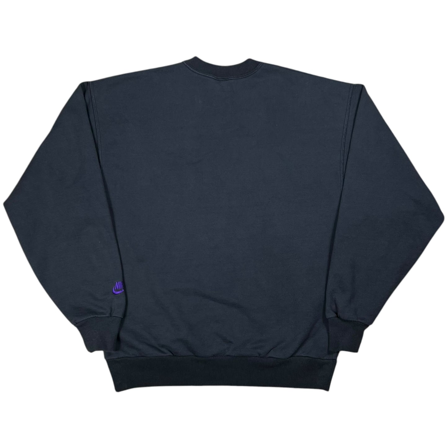 Vintage 90s Nike Flight logo faded black crewneck (M)