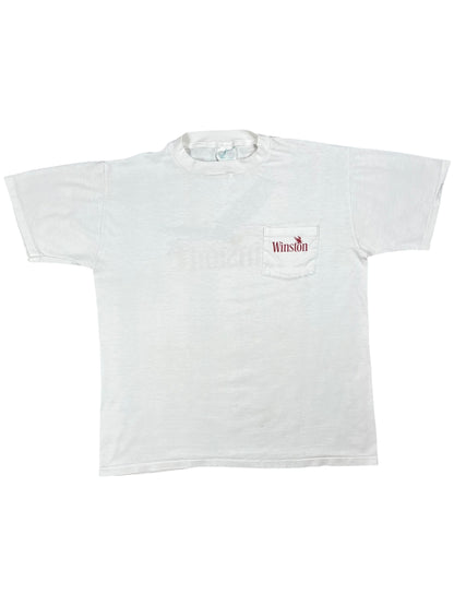 Vintage 1991 Winston Cigarettes The Spirit of Freedom pocket tee (L)