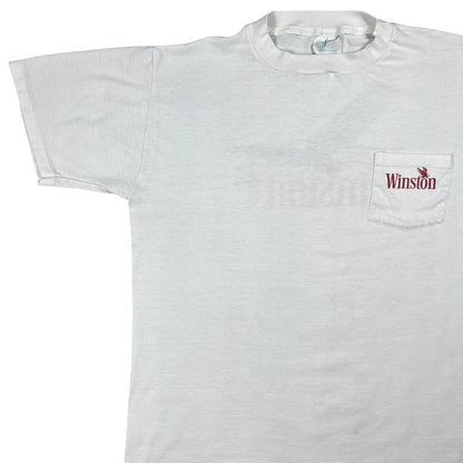 Vintage 1991 Winston Cigarettes The Spirit of Freedom pocket tee (L)