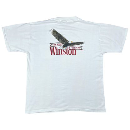 Vintage 1991 Winston Cigarettes The Spirit of Freedom pocket tee (L)