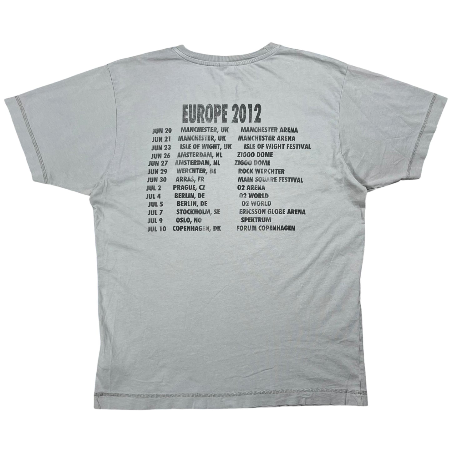 2012 Pearl Jam Europe tour band tee (M)