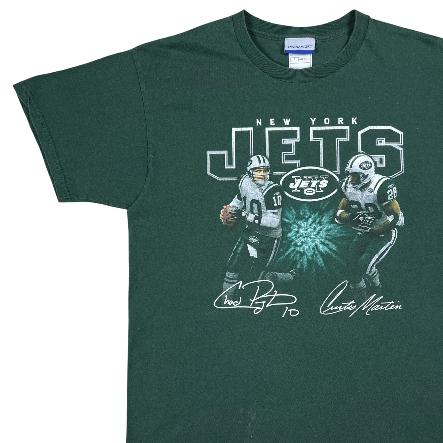 Vintage Y2K New York Jets Chad Pennington Curtis Martin NFL tee (L)