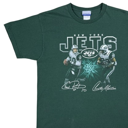 Vintage Y2K New York Jets Chad Pennington Curtis Martin NFL tee (L)