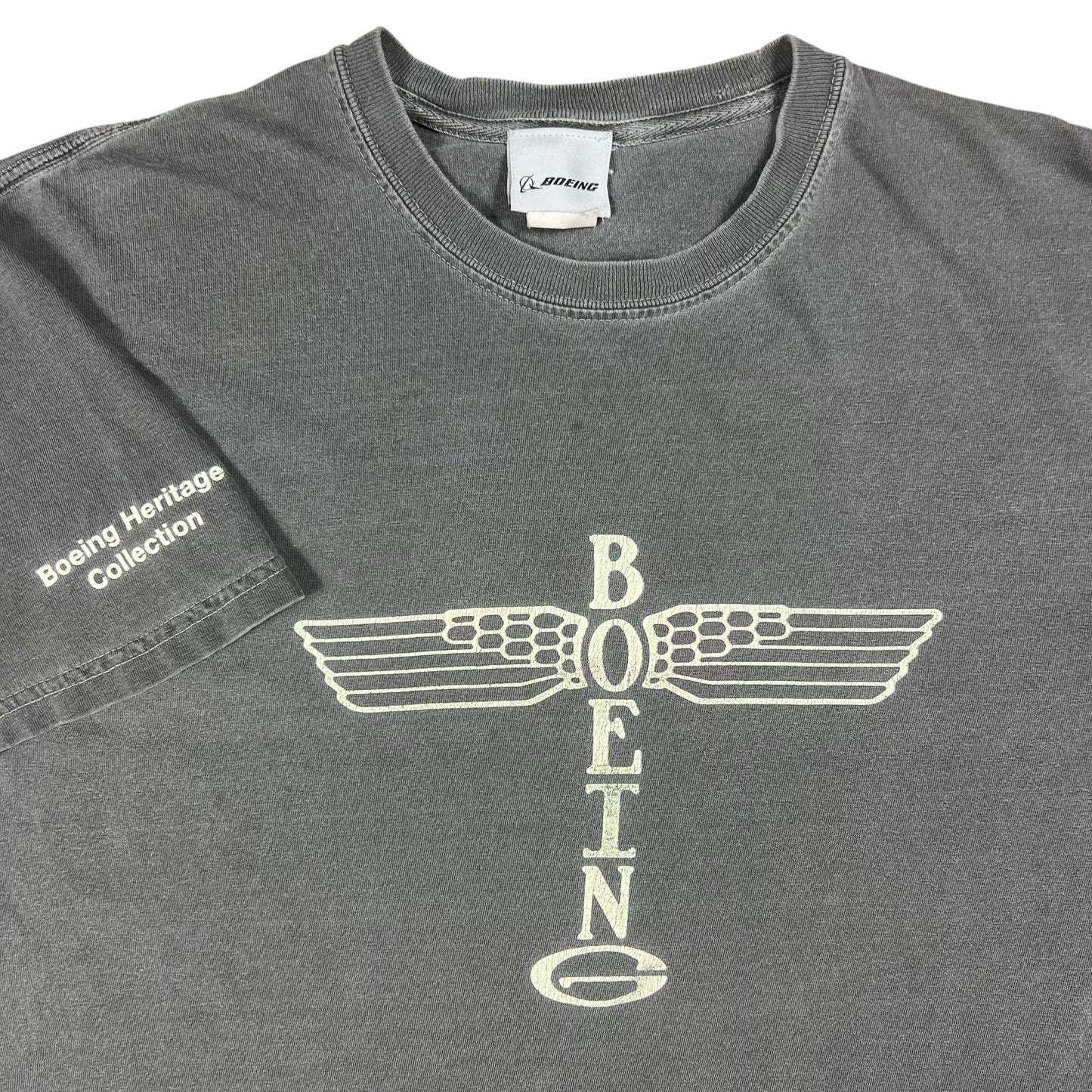 Vintage Y2K Boeing Heritage Collection faded tee (M)