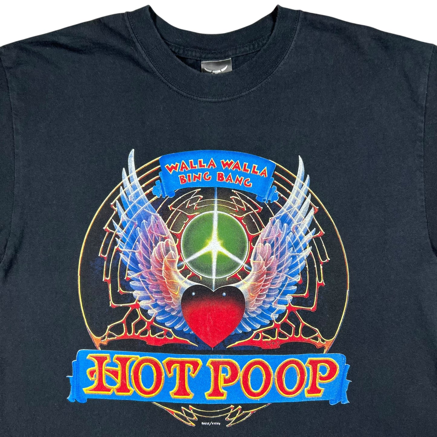 Vintage Y2K Hot Poop! Bing Bang Stereo Shop Mouse Kelley Washington record store tee (M)
