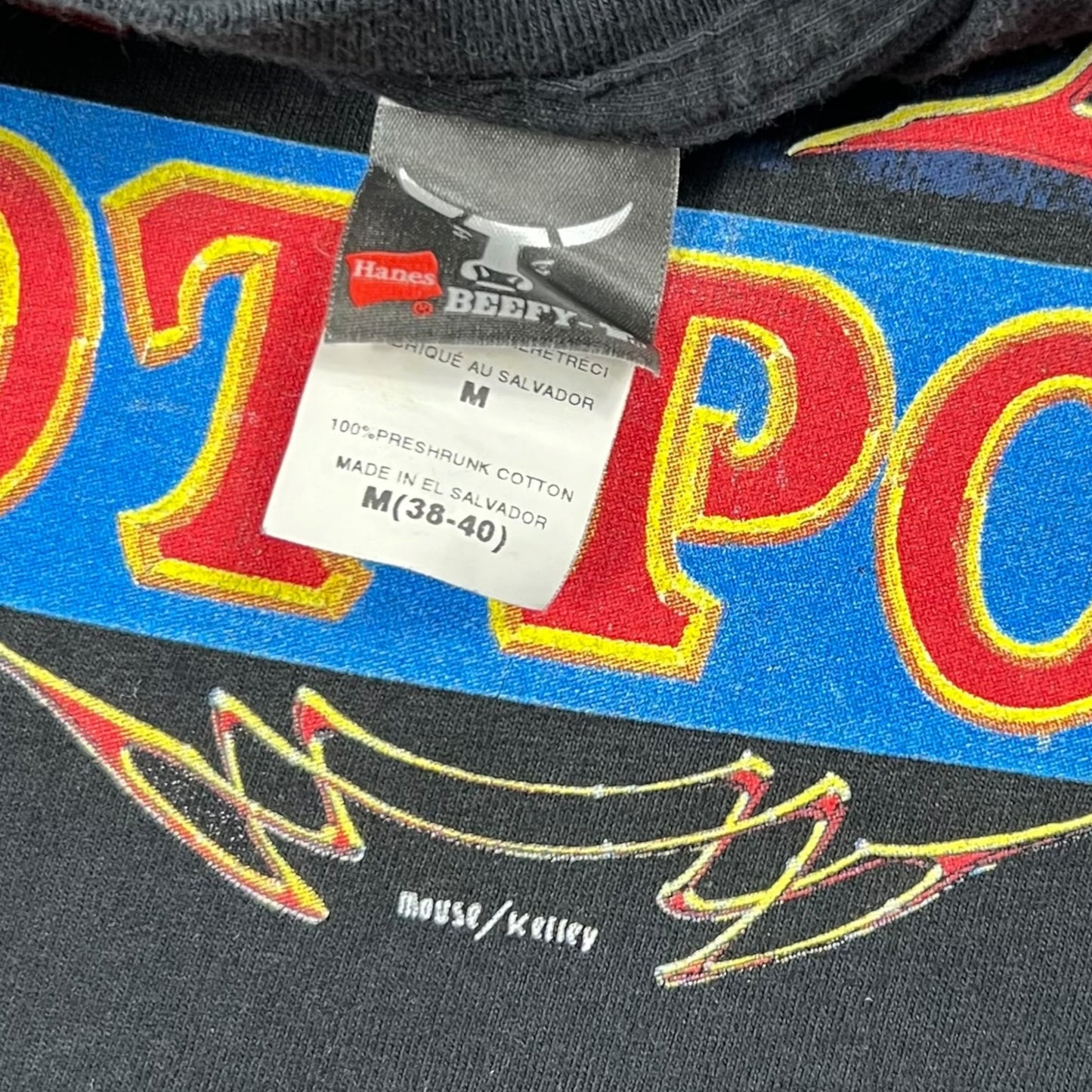 Vintage Y2K Hot Poop! Bing Bang Stereo Shop Mouse Kelley Washington record store tee (M)