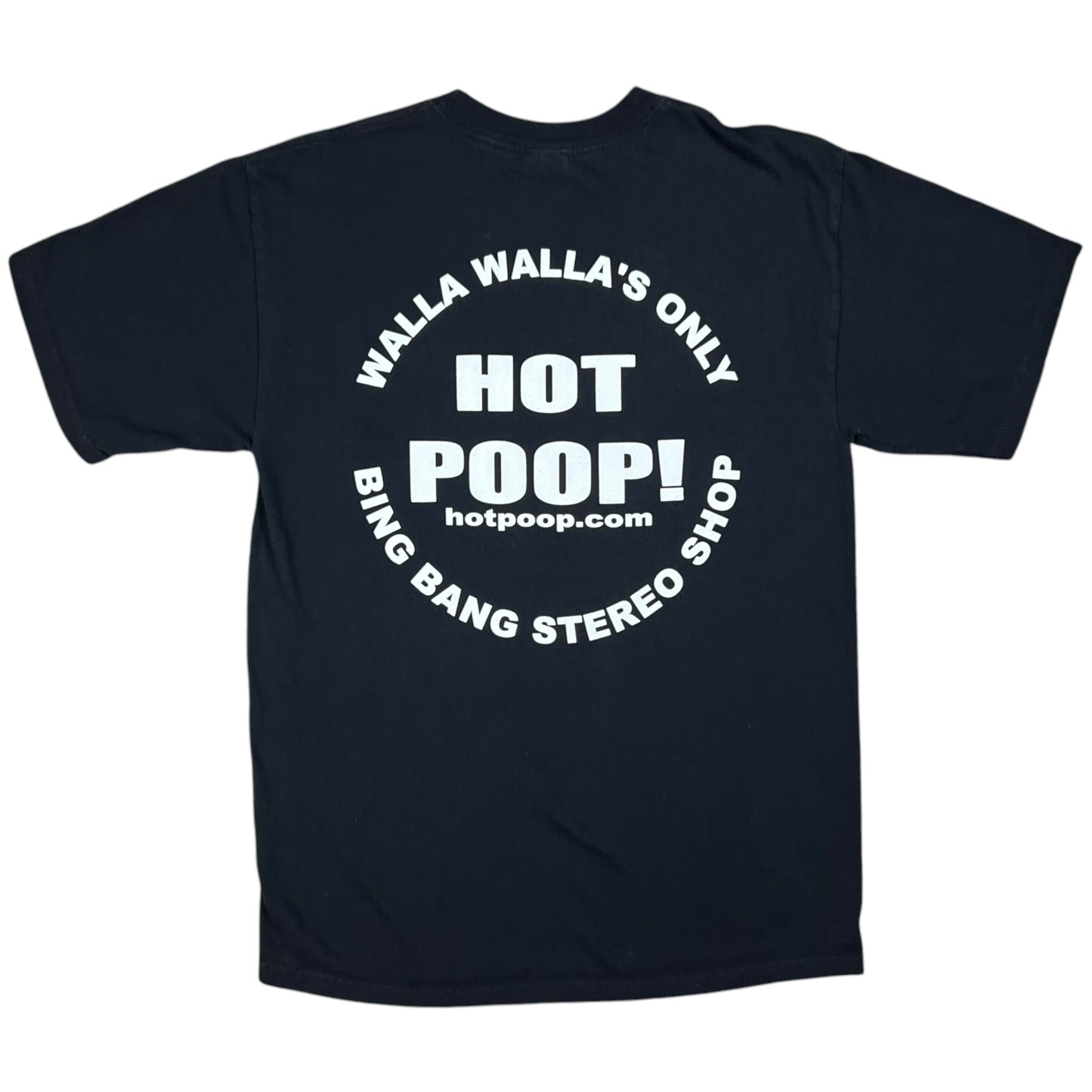 Vintage Y2K Hot Poop! Bing Bang Stereo Shop Mouse Kelley Washington record store tee (M)