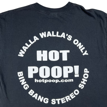 Vintage Y2K Hot Poop! Bing Bang Stereo Shop Mouse Kelley Washington record store tee (M)