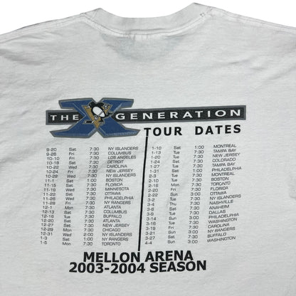 Vintage 2003-04 Pittsburgh Penguins The X Generation Mario Lemieux NHL tee (XL)