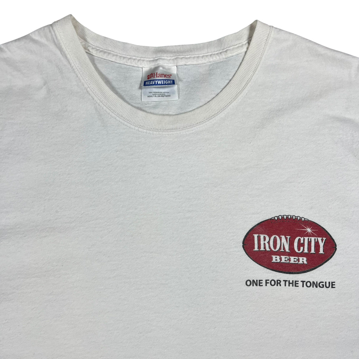 Vintage Y2K Iron City Beer Football One For The Tongue tee (XL)