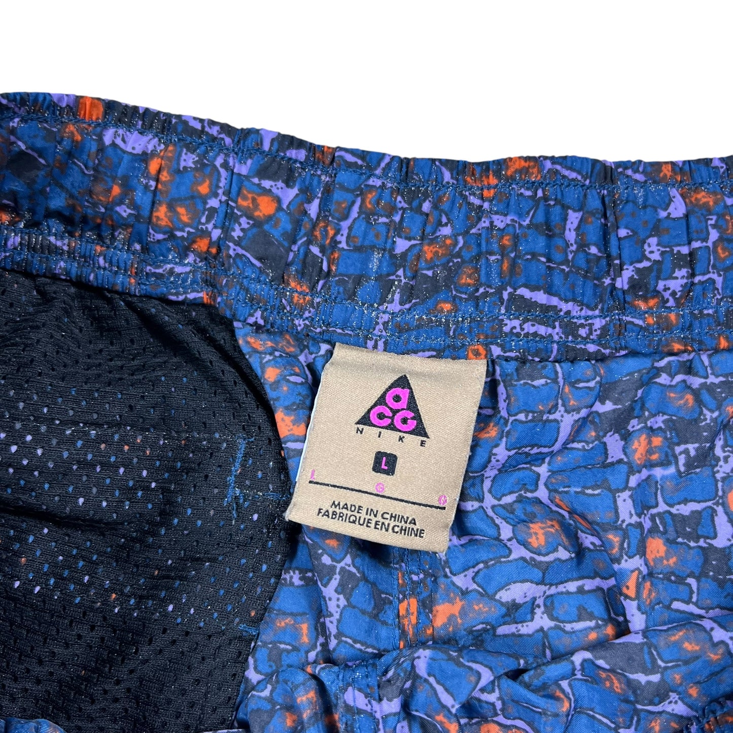 Y2K Nike ACG All Conditions Gear all over print board shorts (L)