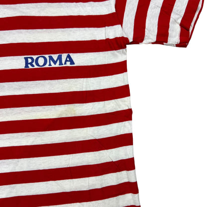 Vintage 1970s ROMA Italy striped stripey tee (S)