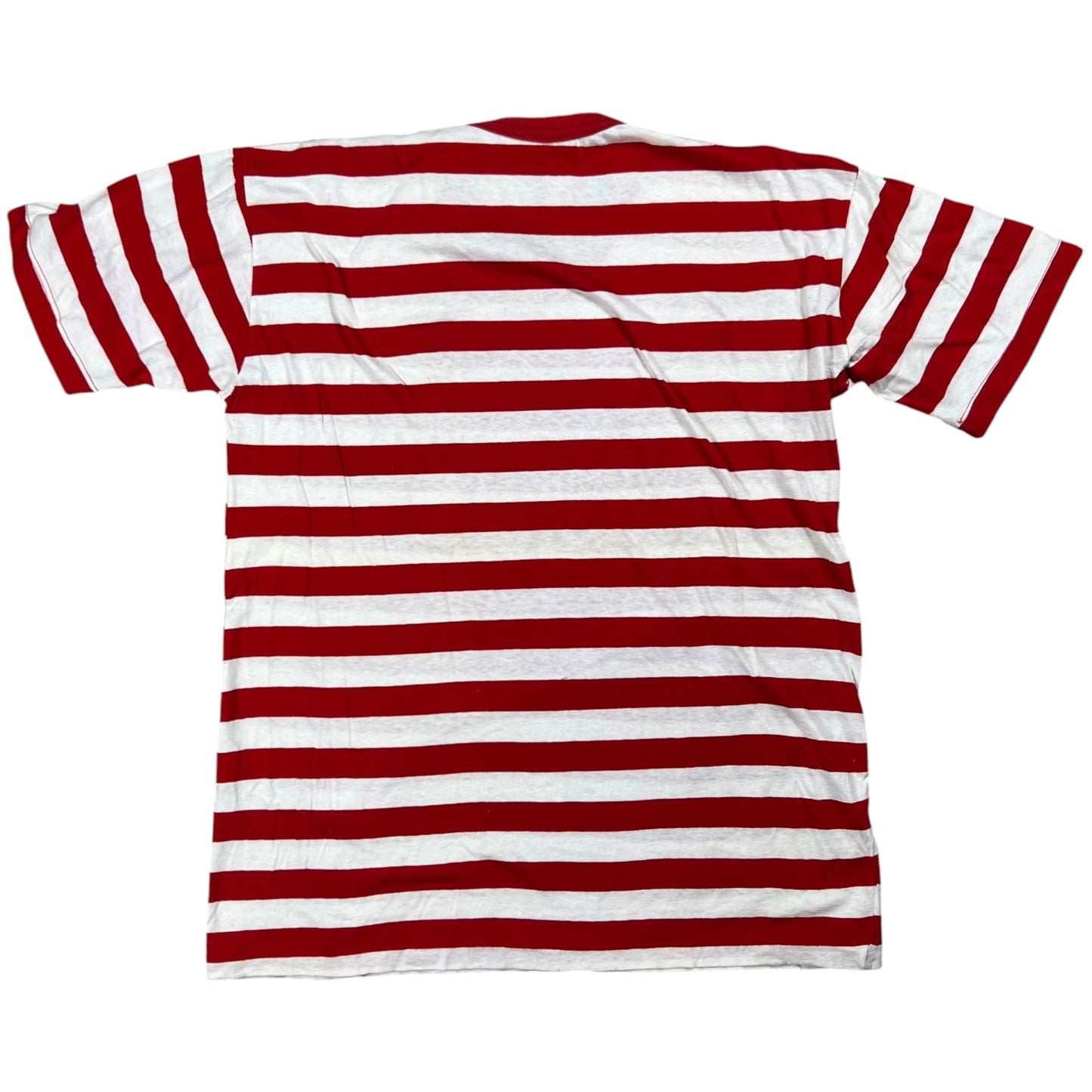 Vintage 1970s ROMA Italy striped stripey tee (S)
