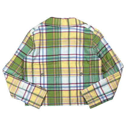 Vintage Y2K Ralph Lauren women’s plaid button up light jacket (M)