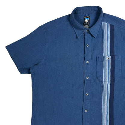 Y2K Kuhl short sleeve organic cotton button up (L)