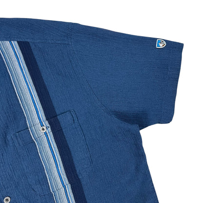 Y2K Kuhl short sleeve organic cotton button up (L)