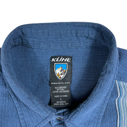 Y2K Kuhl short sleeve organic cotton button up (L)