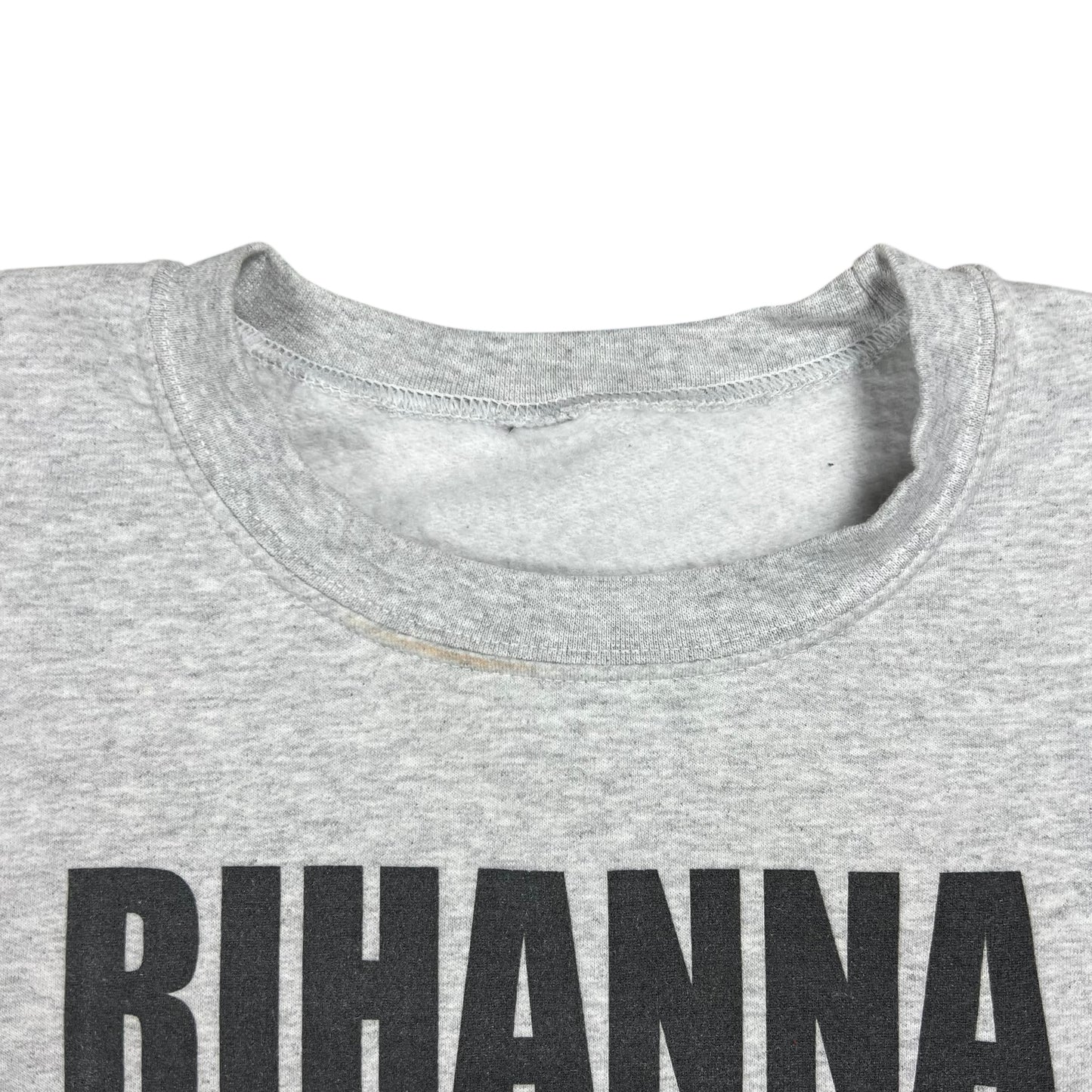 Y2K “RIHANNA CONCERT INTERRUPTED BY A FOOTBALL GAME SUPER BOWL HALFTIME SHOW” crewneck (XL)
