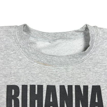 Y2K “RIHANNA CONCERT INTERRUPTED BY A FOOTBALL GAME SUPER BOWL HALFTIME SHOW” crewneck (XL)
