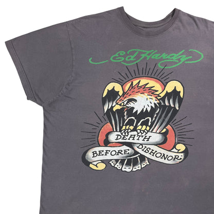 Y2K Ed Hardy by Christian Audigier faded boxy tee (XL/XXL)