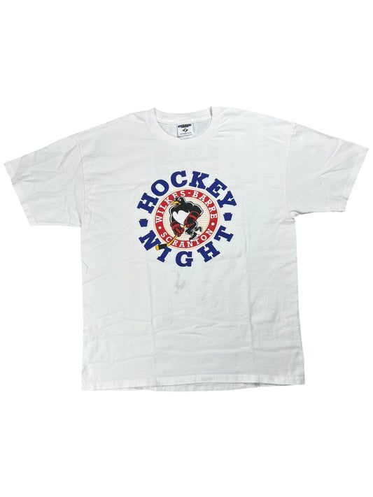 Vintage 2003 Scranton Wilkes-Barre Penguins minor league hockey night tee (XL)