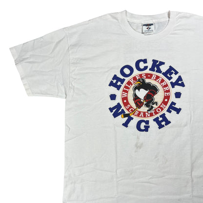 Vintage 2003 Scranton Wilkes-Barre Penguins minor league hockey night tee (XL)