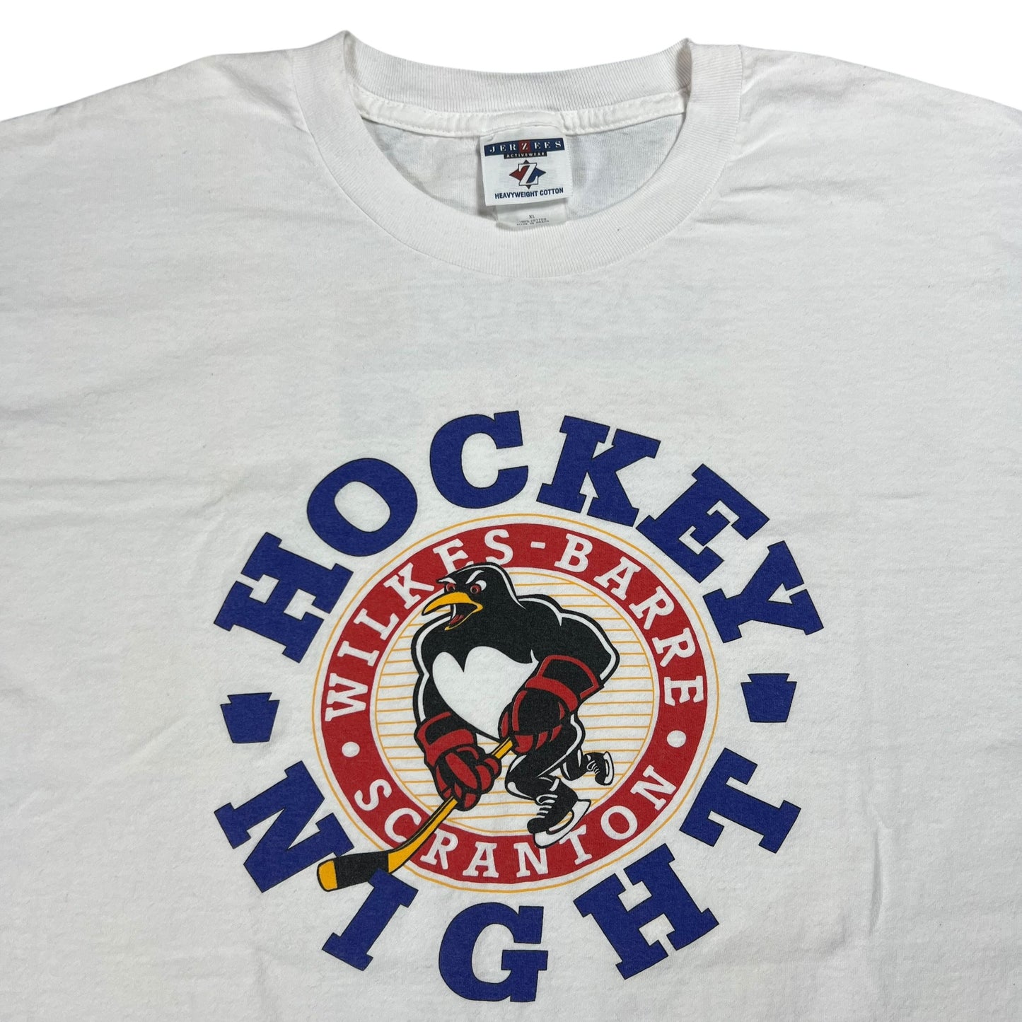 Vintage 2003 Scranton Wilkes-Barre Penguins minor league hockey night tee (XL)