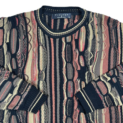 Vintage 90s Protege Coogi style abstract sweater (M/L)
