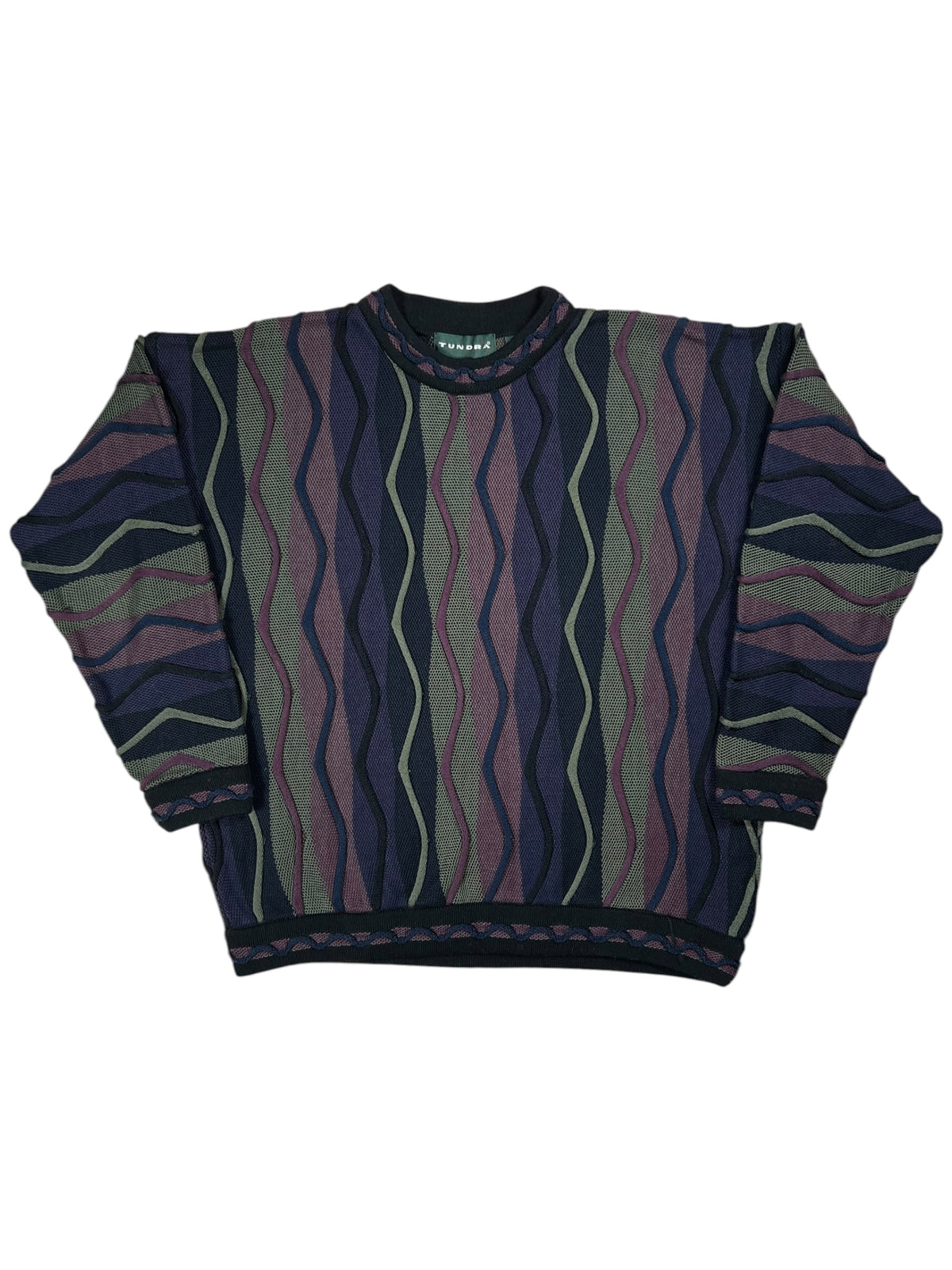 Vintage 90s Tundra Coogi style abstract sweater (L)