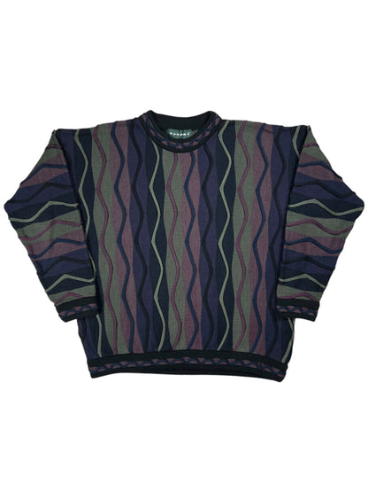 Vintage 90s Tundra Coogi style abstract sweater (L)