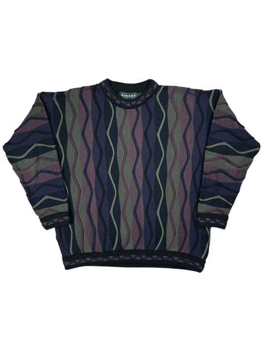 Vintage 90s Tundra Coogi style abstract sweater (L)