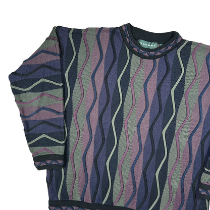 Vintage 90s Tundra Coogi style abstract sweater (L)