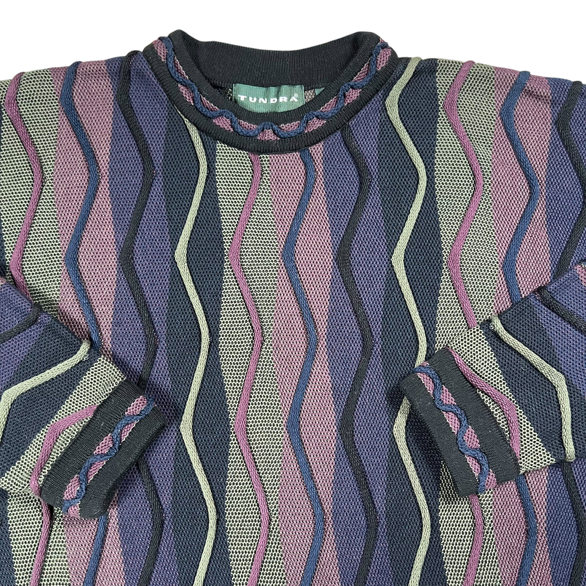 Vintage 90s Tundra Coogi style abstract sweater (L)