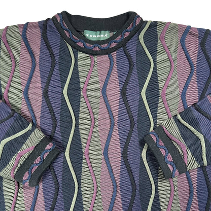 Vintage 90s Tundra Coogi style abstract sweater (L)