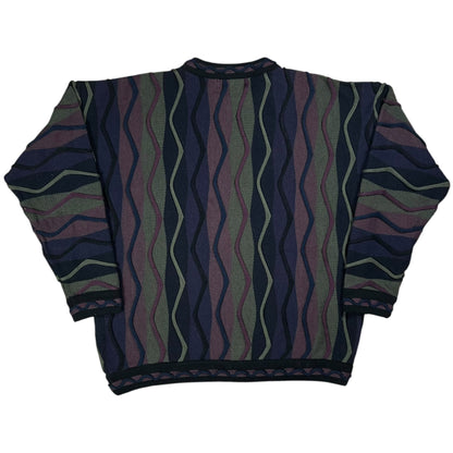 Vintage 90s Tundra Coogi style abstract sweater (L)