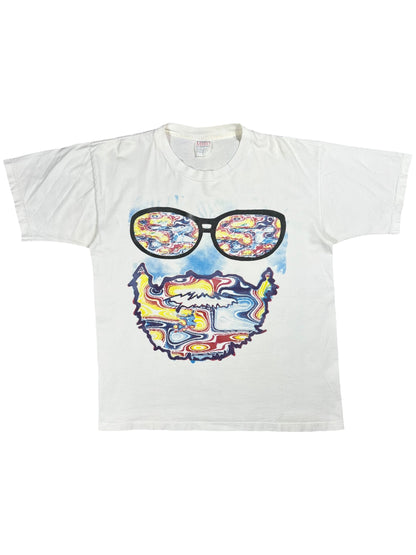 Vintage 90s Grateful Dead Jerry Garcia fractal style band lot tee (L)