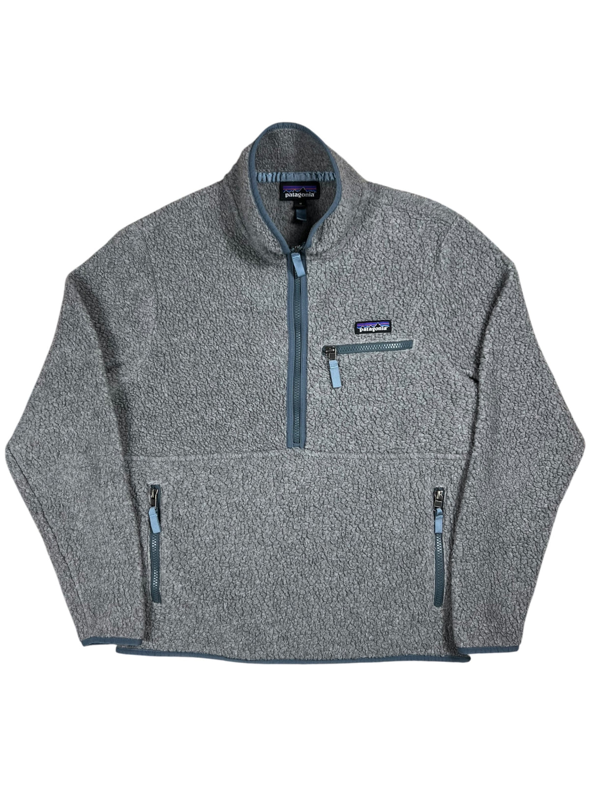 Y2K Patagonia women’s retro pile marsupial grey fleece (M)
