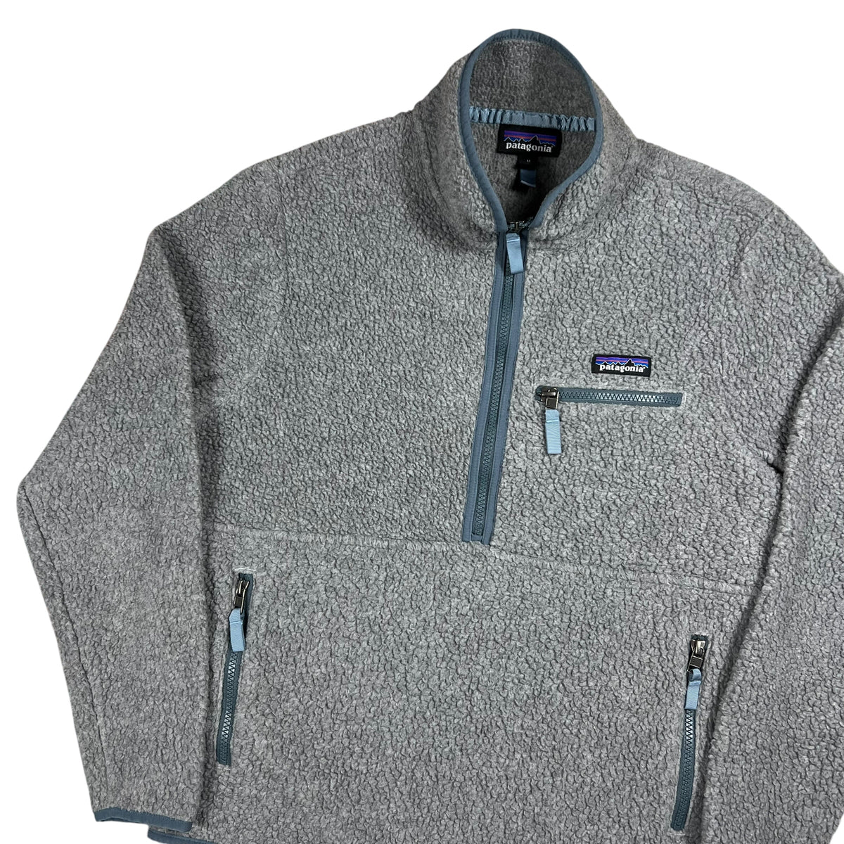 Y2K Patagonia women’s retro pile marsupial grey fleece (M)