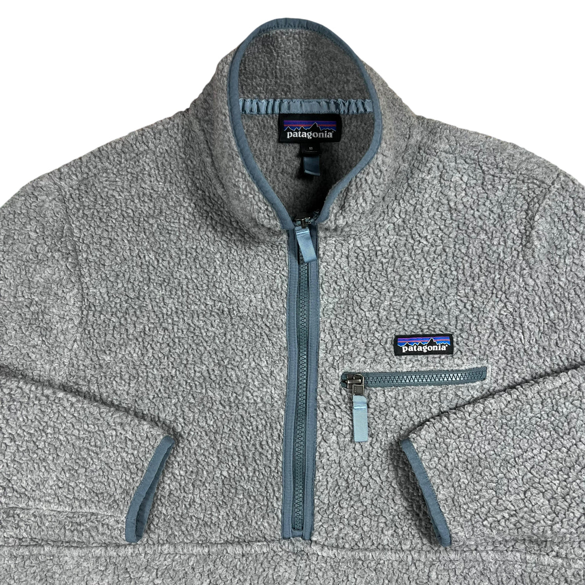 Y2K Patagonia women’s retro pile marsupial grey fleece (M)