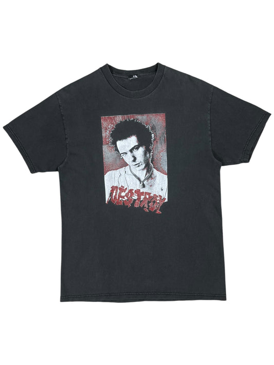 Vintage 90s Sid Vicious Sex Pistols DESTROY faded band tee (M)