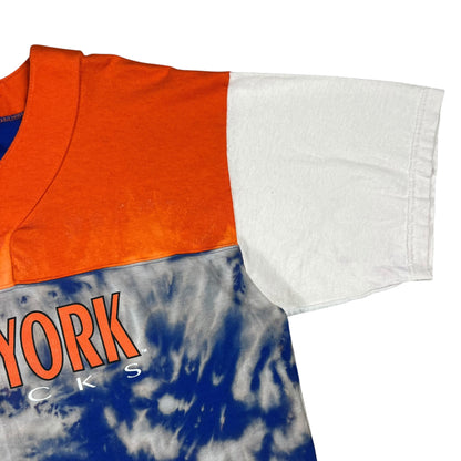 Vintage 90s The Game New York Knicks acid wash Henley tee (L)