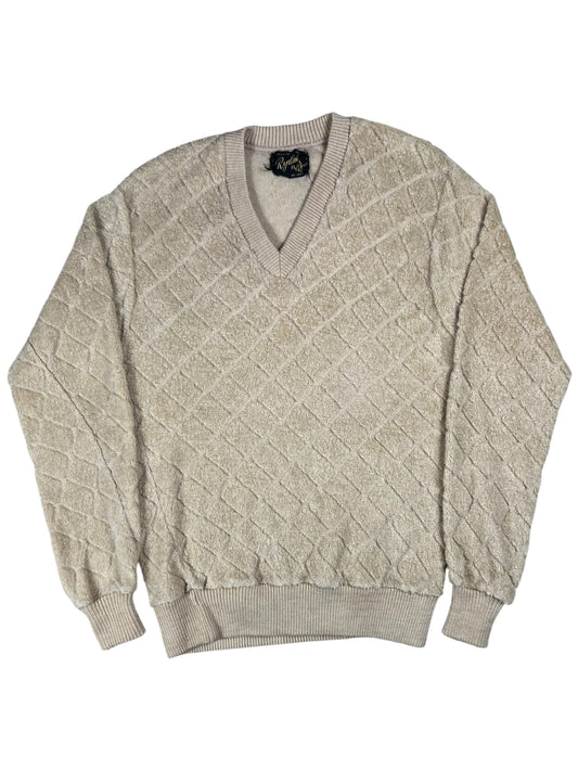 Vintage 1970s Rydal V neck shaggy crewneck (S)