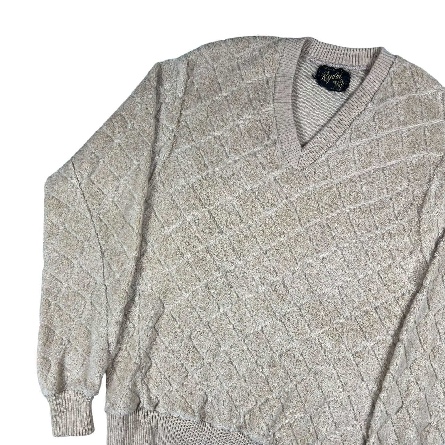 Vintage 1970s Rydal V neck shaggy crewneck (S)