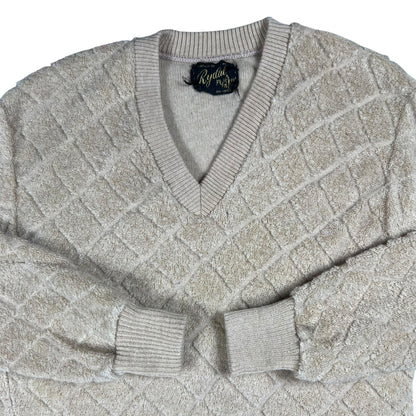 Vintage 1970s Rydal V neck shaggy crewneck (S)