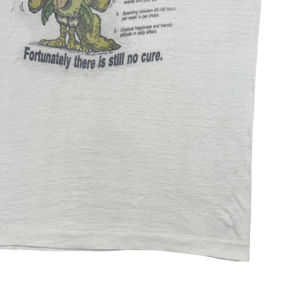 Vintage 1986 Pet America Pet Nut Syndrome Rat Fink style faded tee (S)