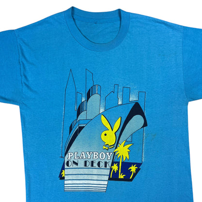 Vintage 80s Playboy on Deck bunny model tee (M)