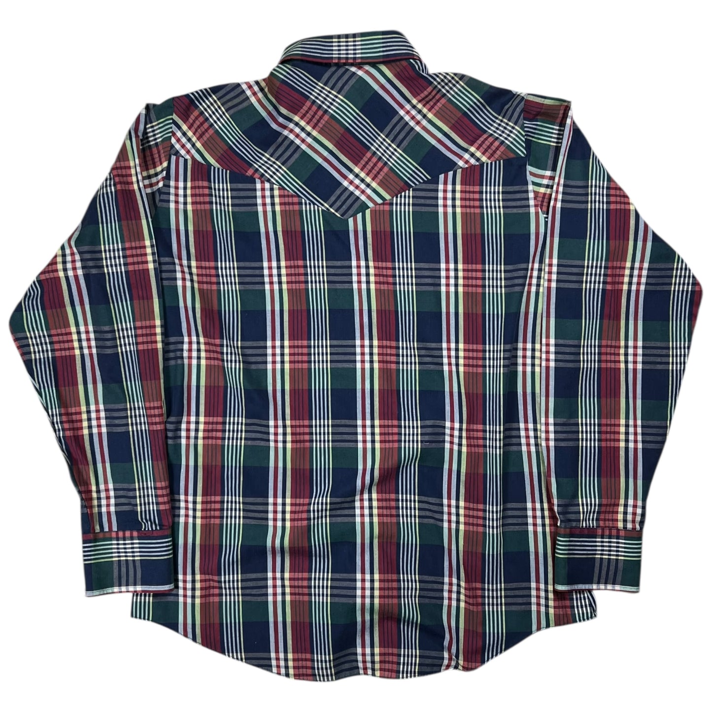 Vintage 80s Lee pearl snap geometric pattern western button up shirt (L)