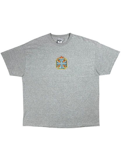 Vintage Y2K West Coast Choppers Flames Long Beach, CA Jesse Who? biker tee (XXL)