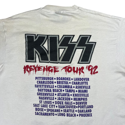 Vintage 1992 KISS Revenge Tour faded band lot tee (XL)