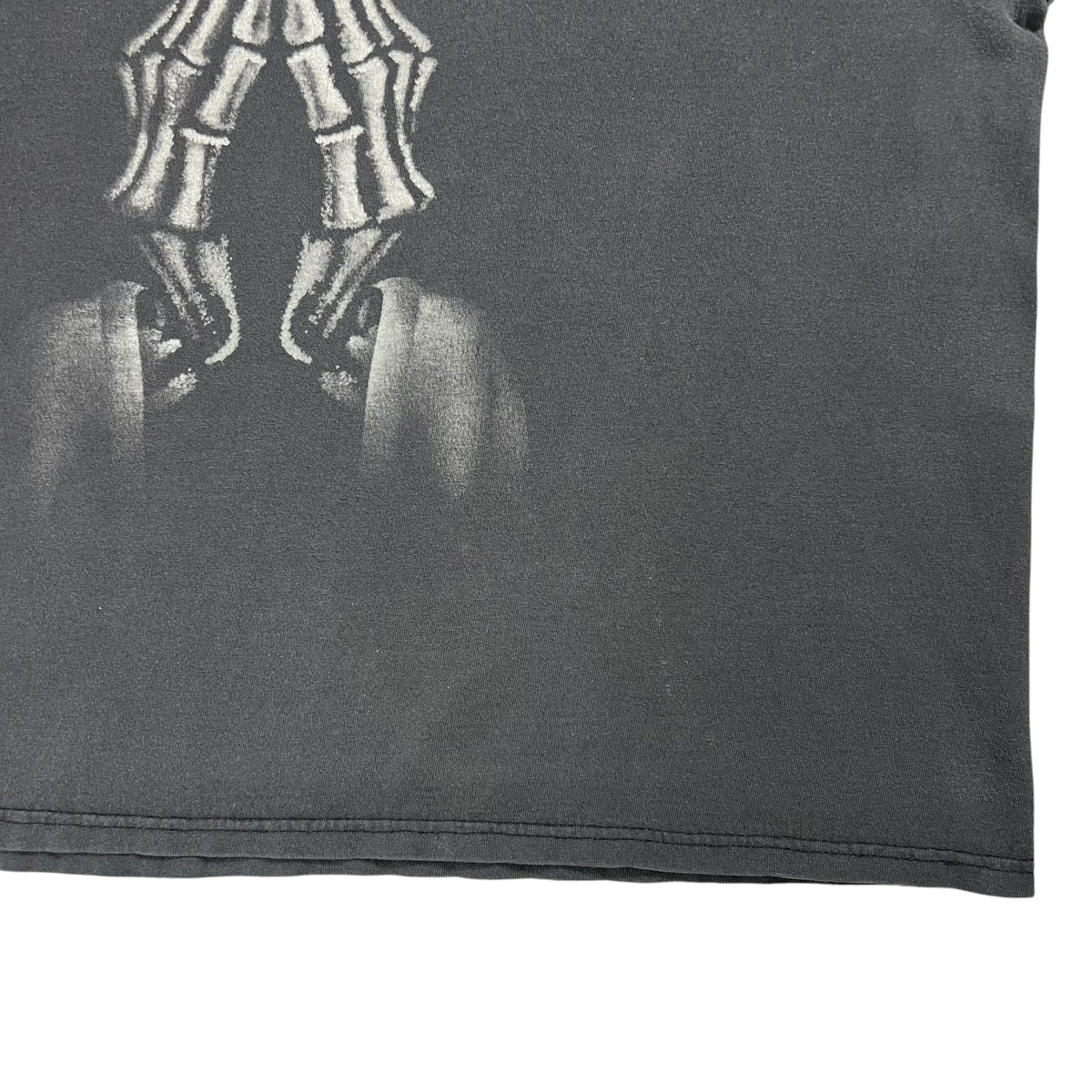 Vintage Y2K Skeleton all over print faded skull tee (XXL)